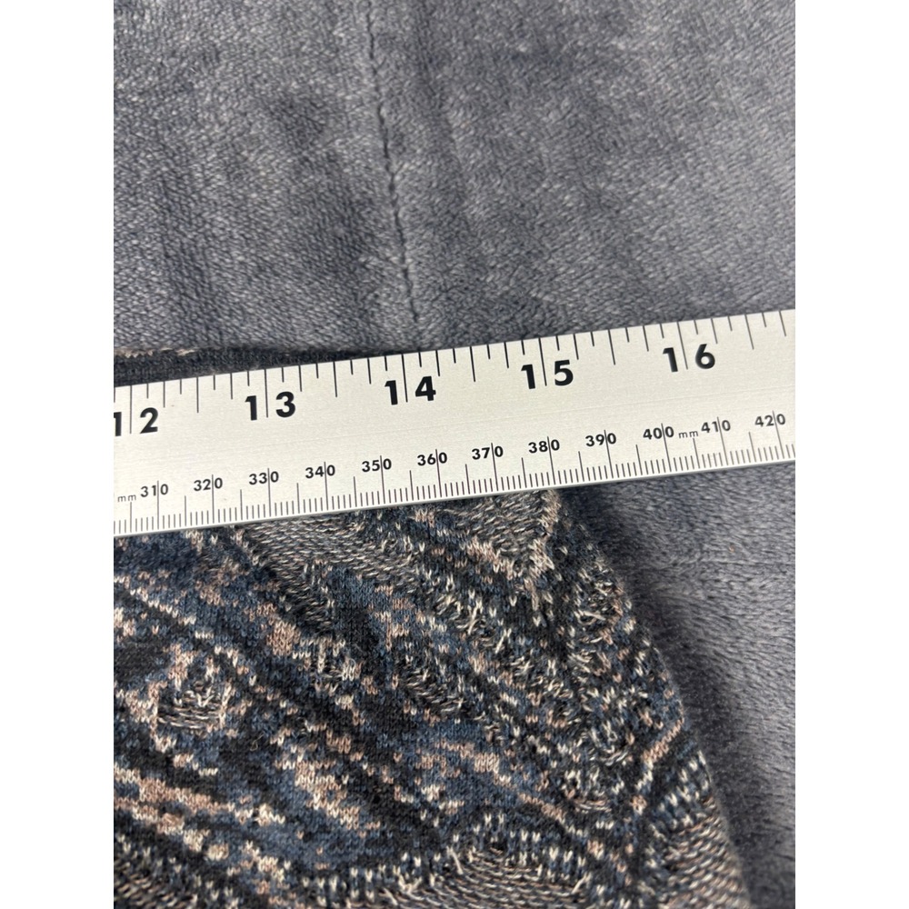 Peruvian Connection Womens Marbled Knit Midi‎ Skirt Gray Black Tan Size M Peru - Picture 5 of 8